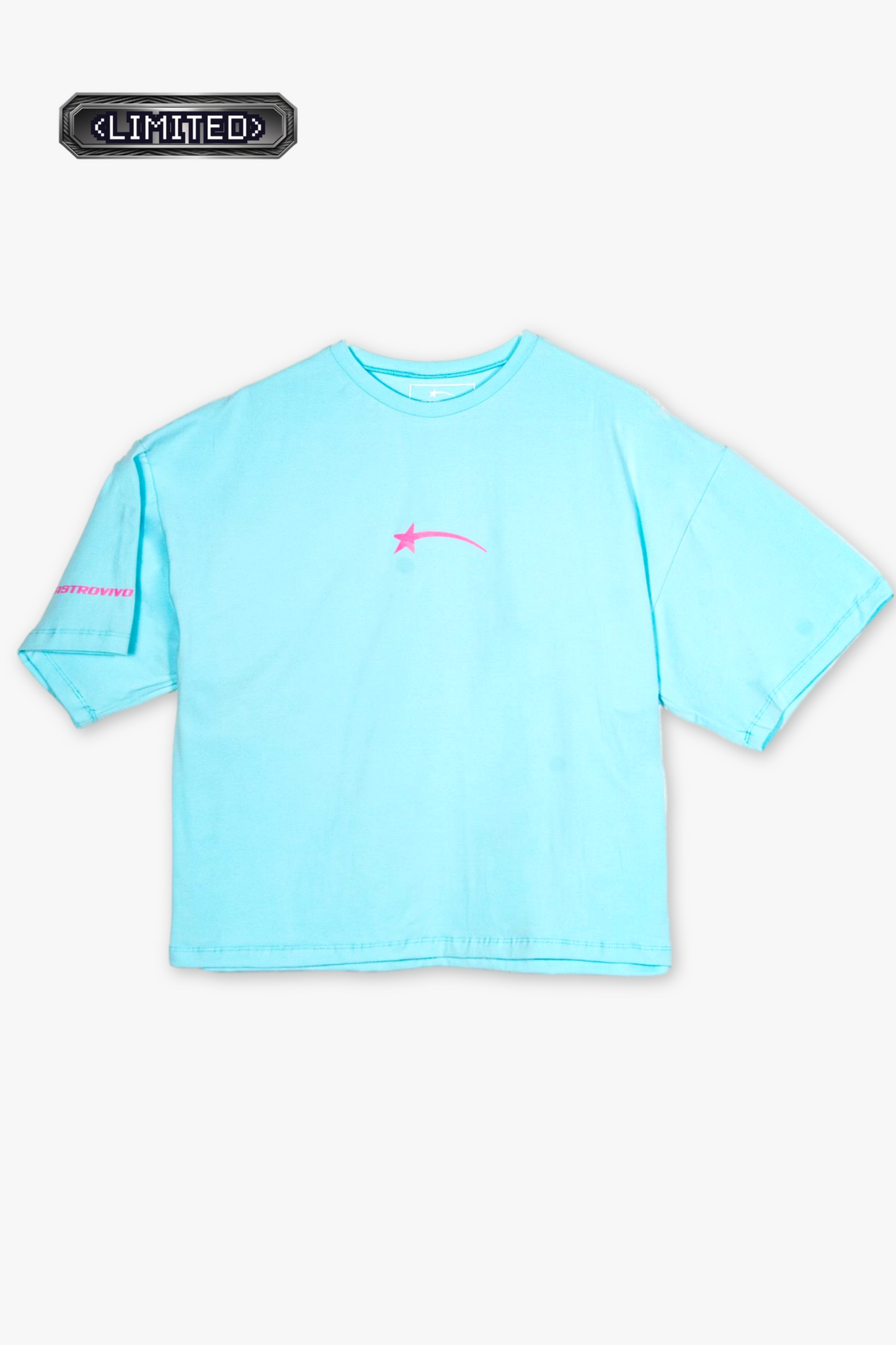 OVERSIZE BOXY FIT LOGO ROSA